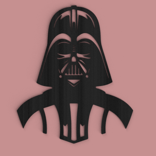 Dark Sith Mask Wall Art 3D model by PrintVision