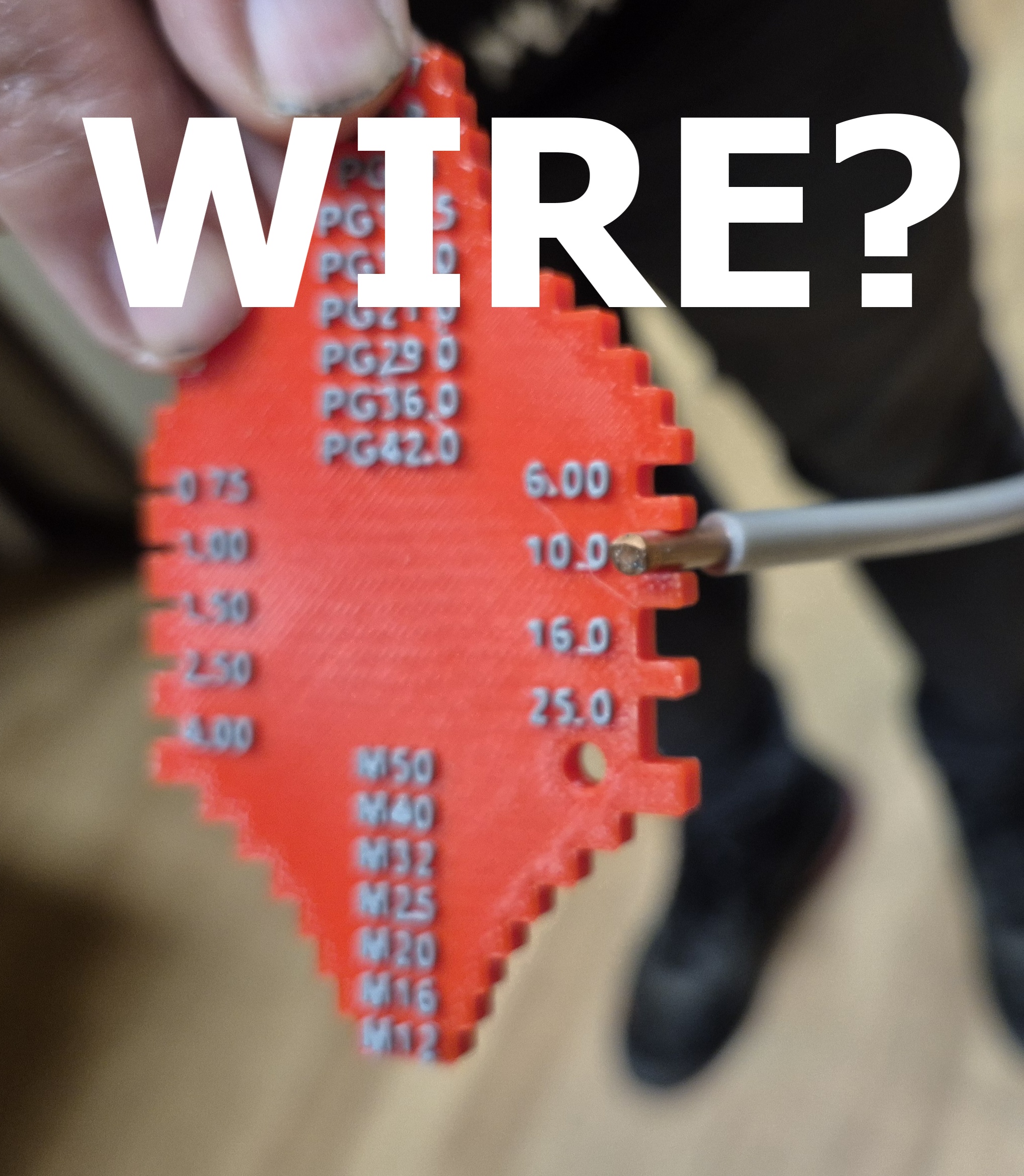 Wire size and more measurement 3D model