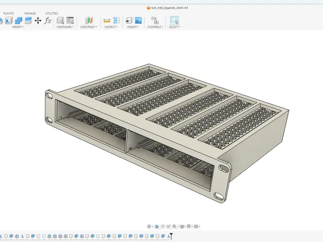 1U 2x 3.5" hdd tray for 10" rack