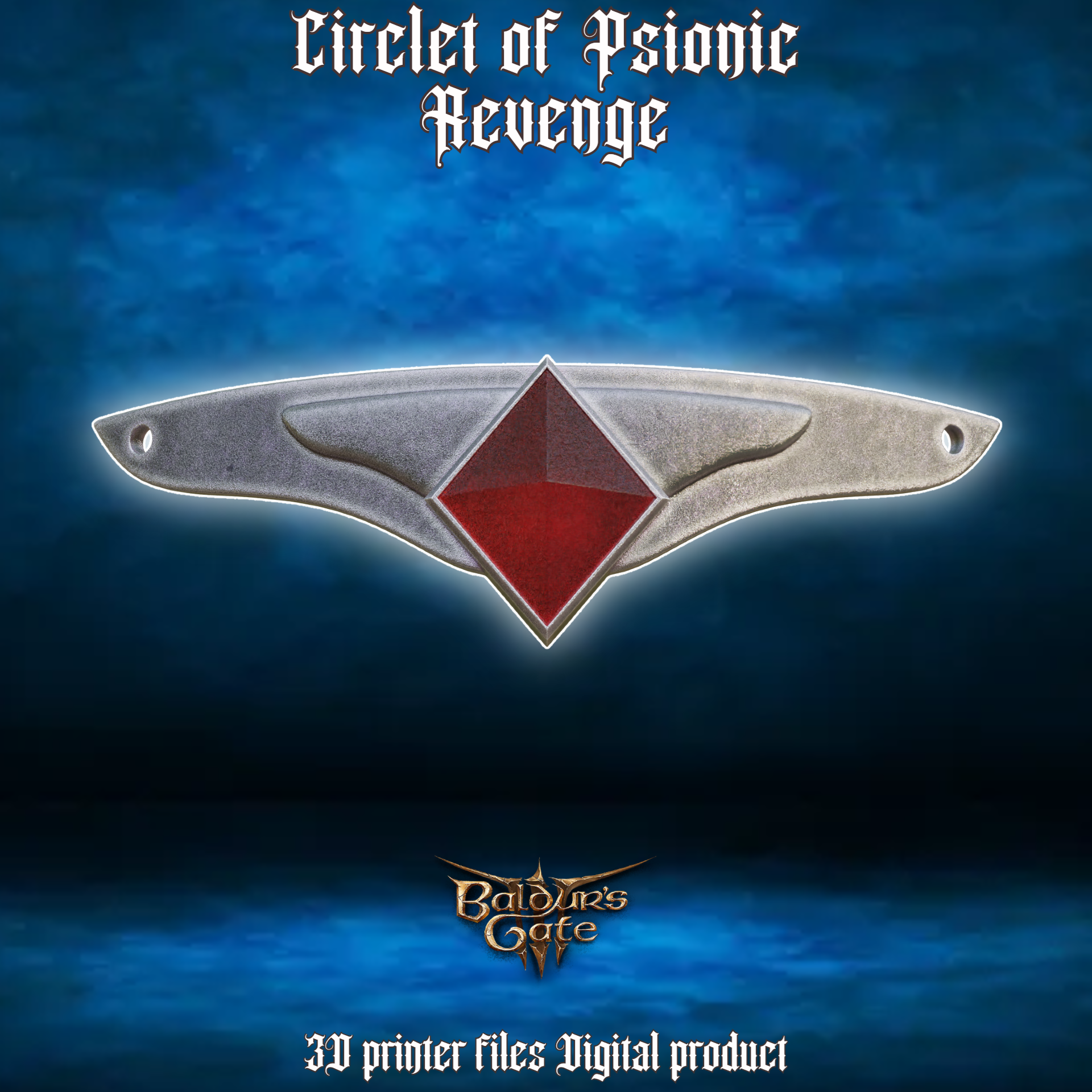 Fantasy Cosplay Circlet of Psionic Revenge Baldurs Gate 3