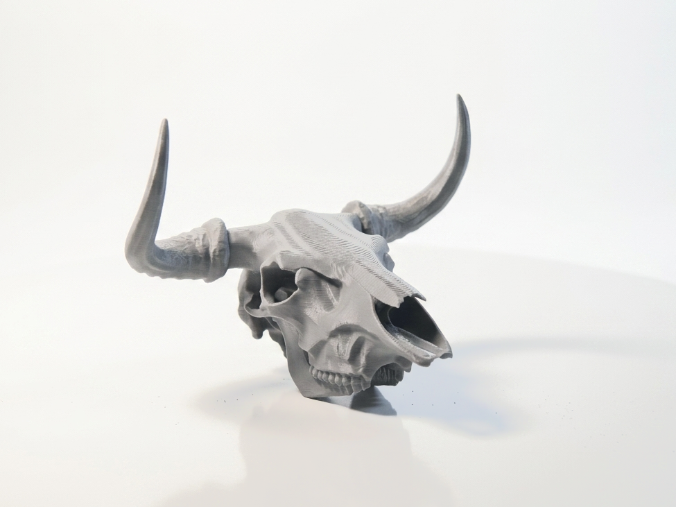 Minotaur Skull Fantasy Sculpture 3D Printable