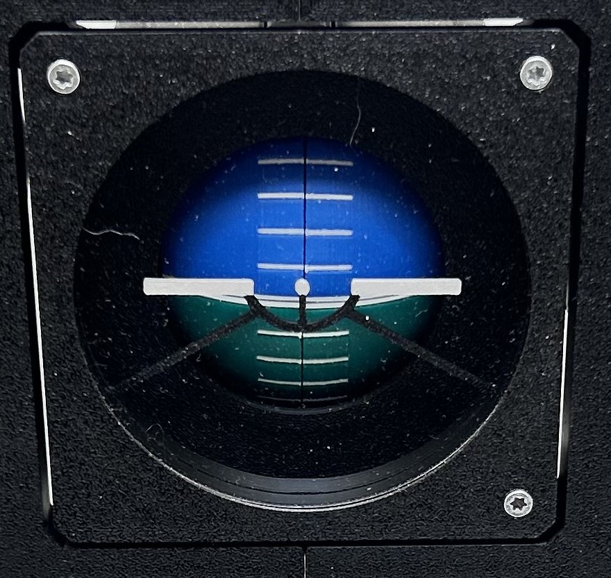 3D printed ADI aircraft simulator instrument