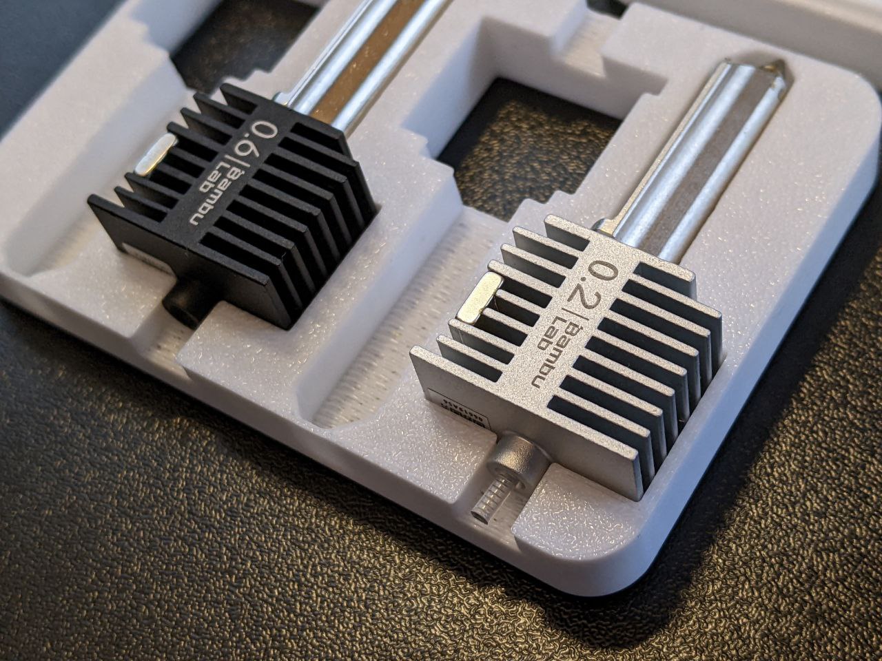 Bambu Lab A1/A1mini nozzle placement.