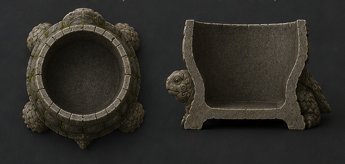 Miniatura 5 do modelo 3D Turtle Planter