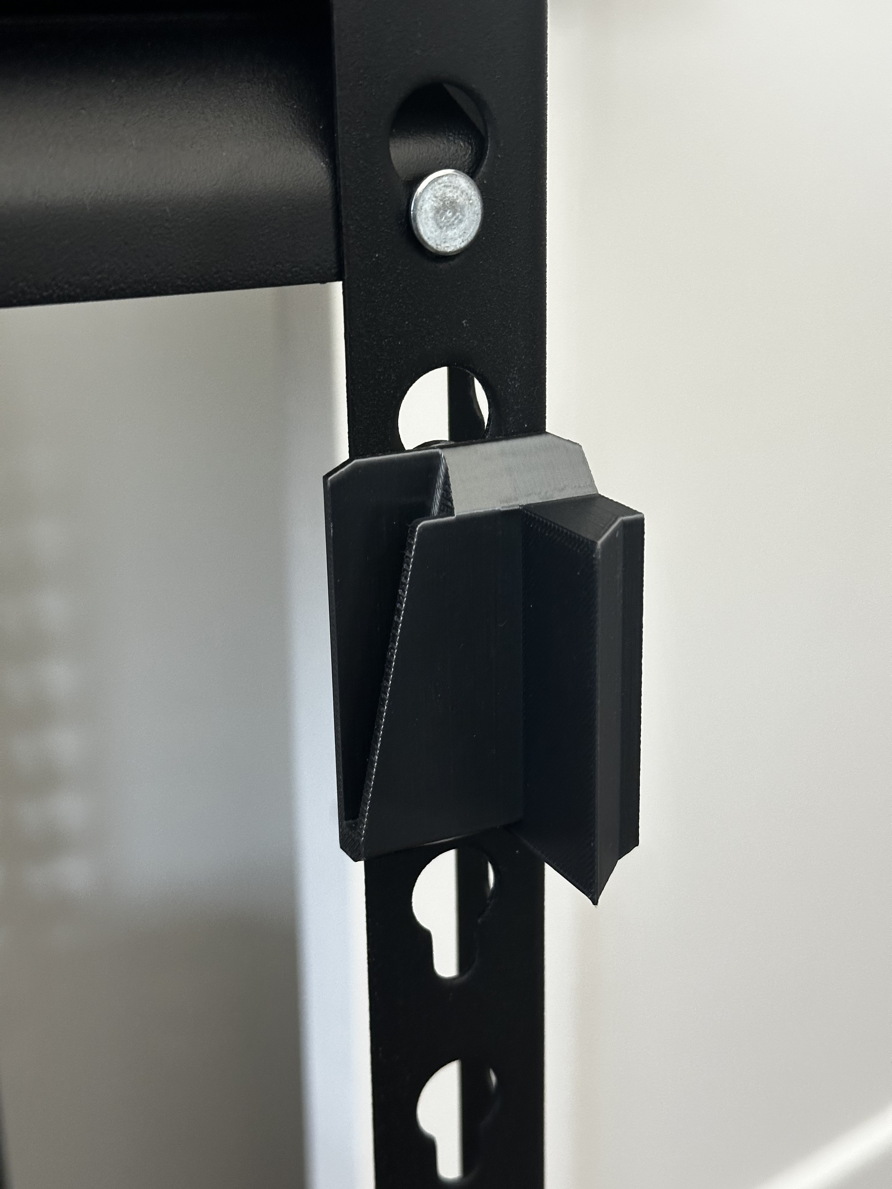 Bracket for Home Depot 5 Tier Husky Shelf - Removable Desk Bin Trash Can V3 3D model thumbnail
