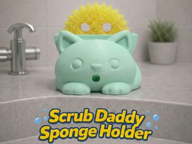 Milo the Cat Scrub Daddy Holder