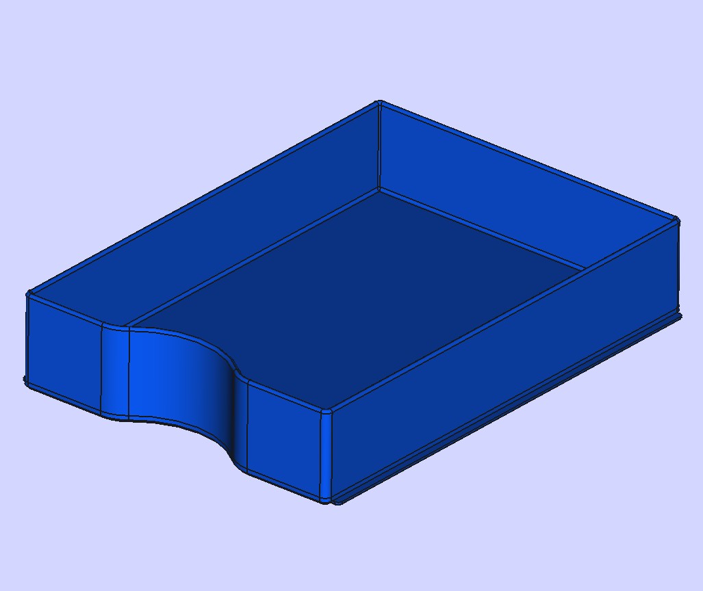 Bene Briefablage Abdeckung mit rundum laufenden Rand; Bene letter tray cover with surrounding rim;
