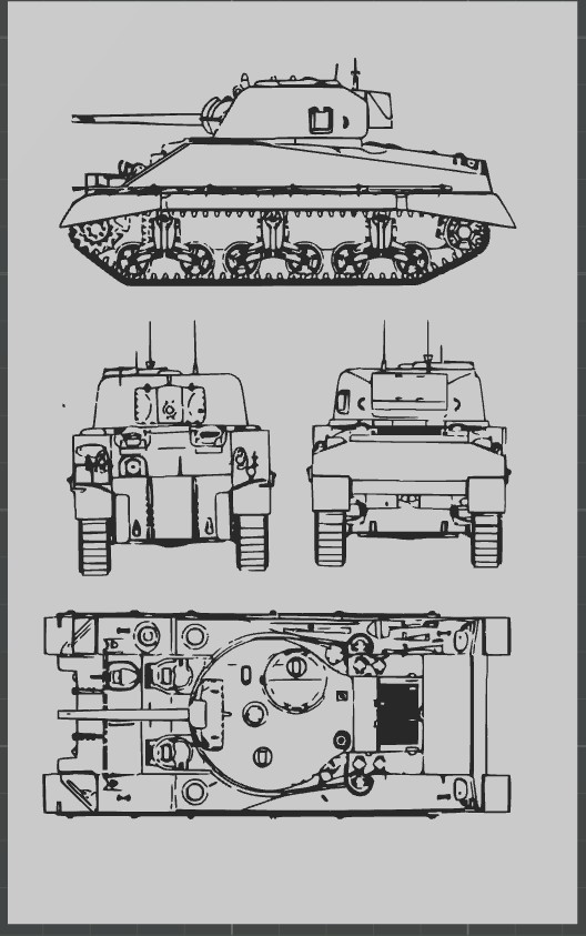 Sherman Tank Schematic
