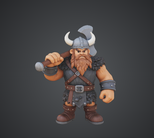 Chibi Viking Warrior – Cute Norse Fighter