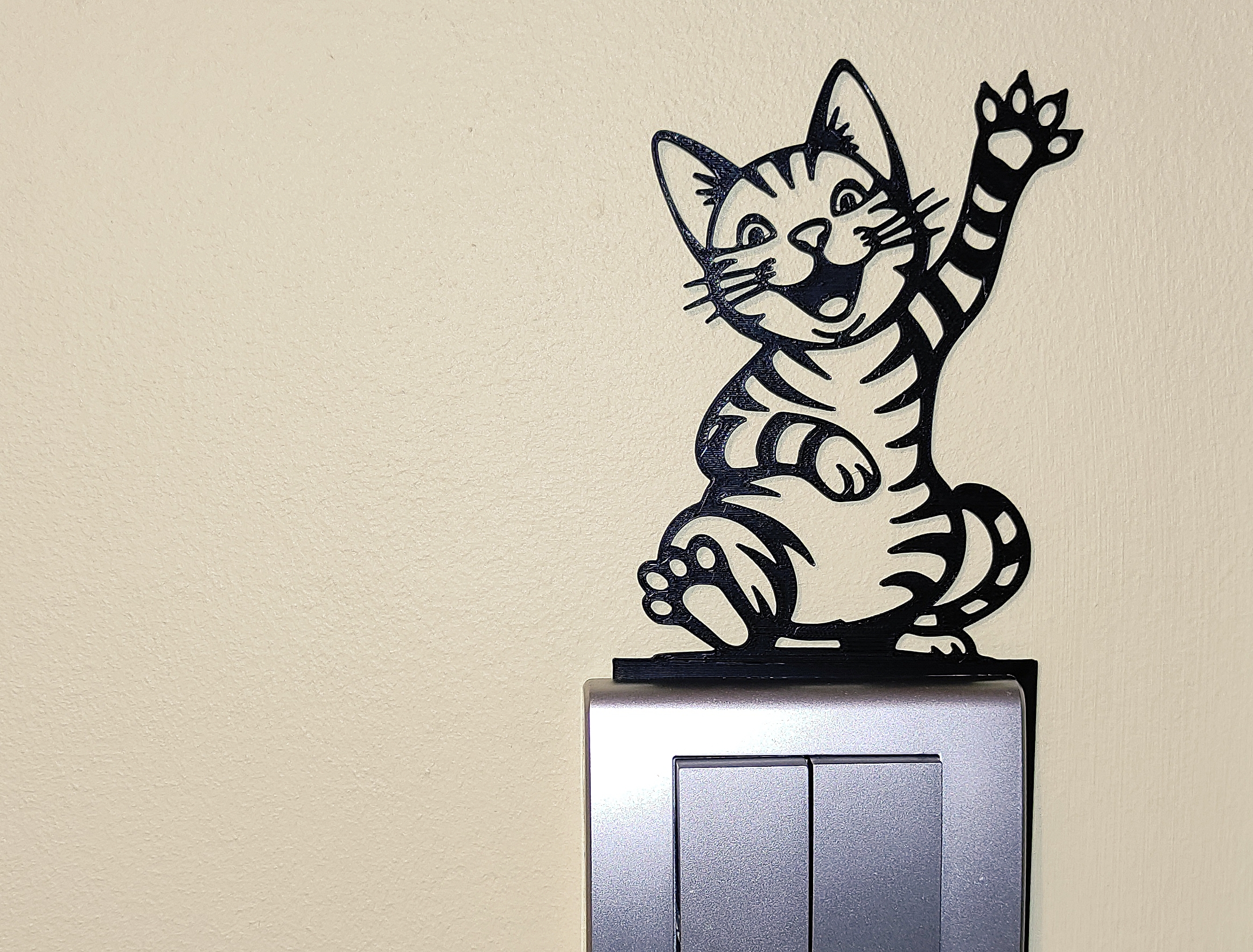 Cat Light Switch / Outlet Decoration – 3D Printable Model 4