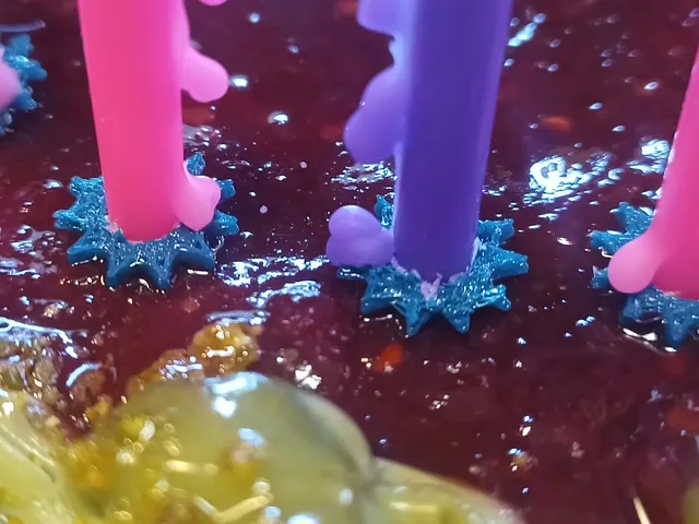 Birthday Candle Holder: 5-mm or 8-mm ⌀, different shapes