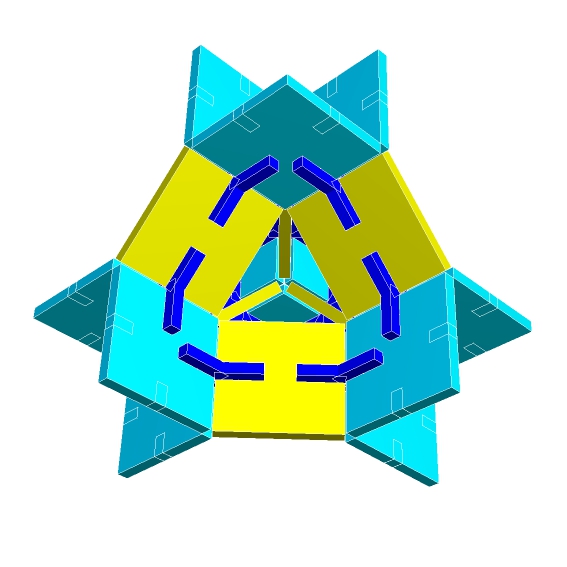 30 Part Holden Tetrahedral Polysurface