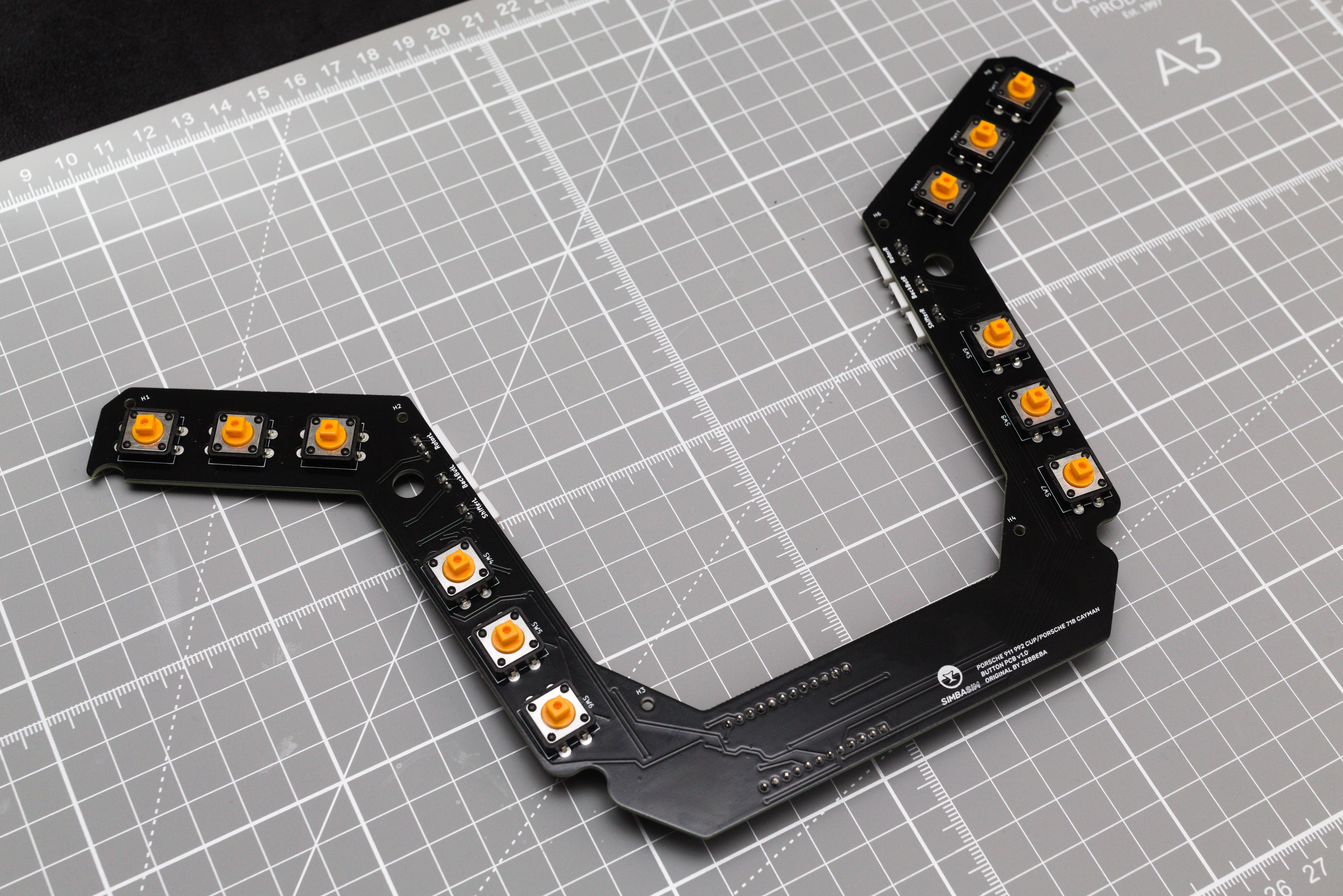 Arduino PCB for Porsche Cup/718 Steering Wheel
