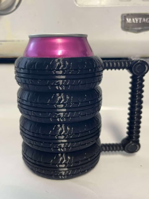 Stacked tire can holder