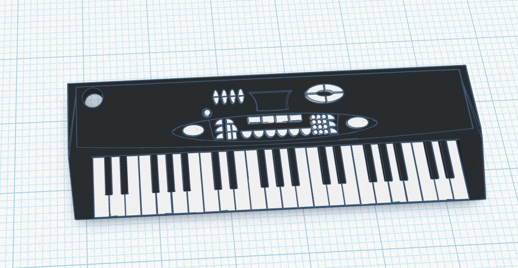 Piano Keychain