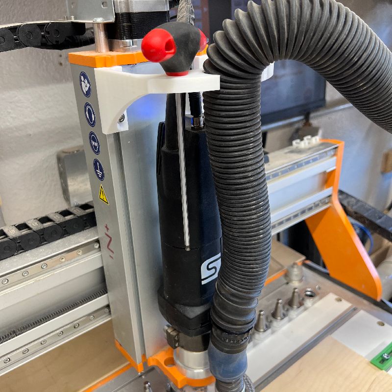 Stepcraft CNC Vacuum hose Support by NABATES | Download free STL model ...