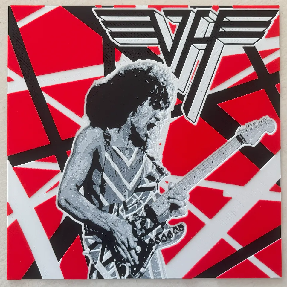 Eddie Van Halen - Hueforge by Hush | Download free STL model