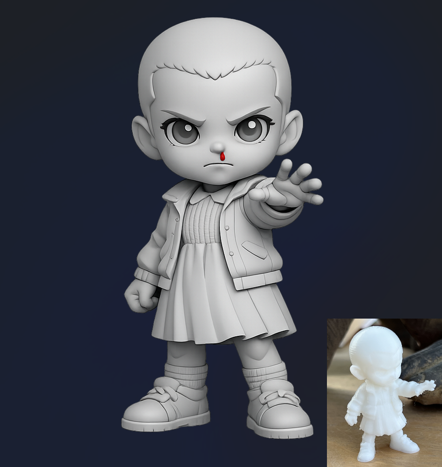 Chibi Eleven (Stranger Things - Jane Ives Hopper)