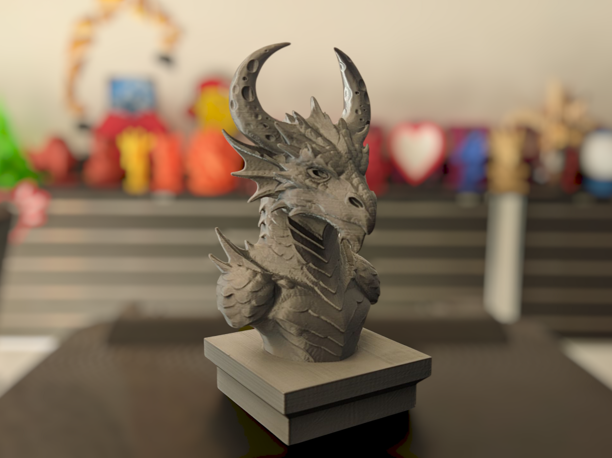 Miniatura 3 do modelo 3D Moon Dragon Bust
