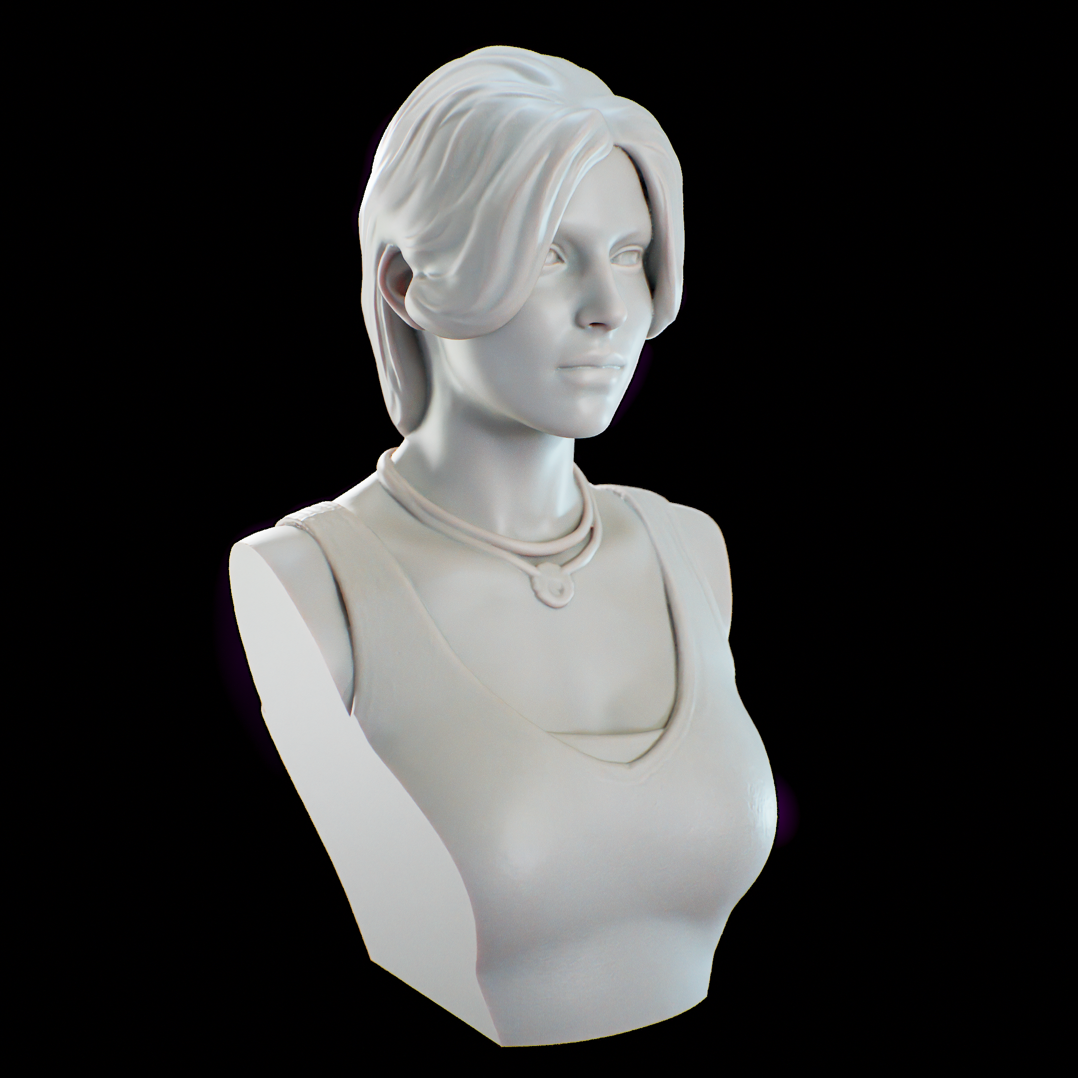 Lara Croft Bust from Tomb Raider  Fan Art - Busto de LaraCroft