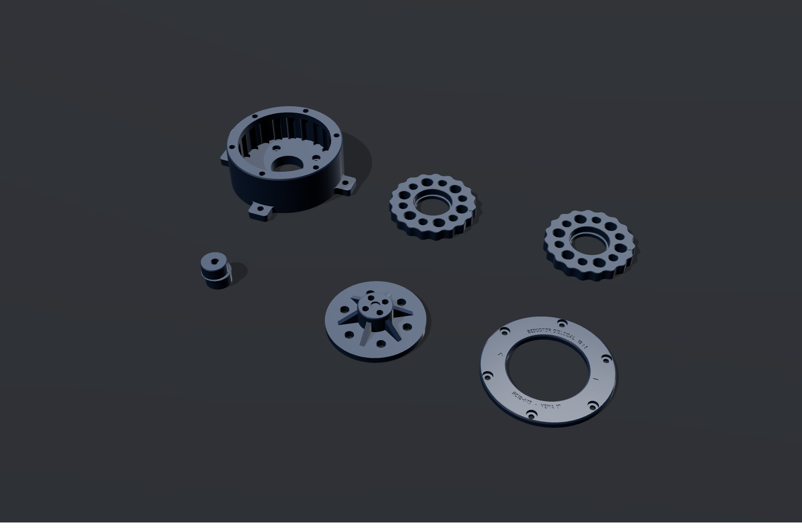 RC19 Cycloidal Reducer 19:1 for NEMA 17
