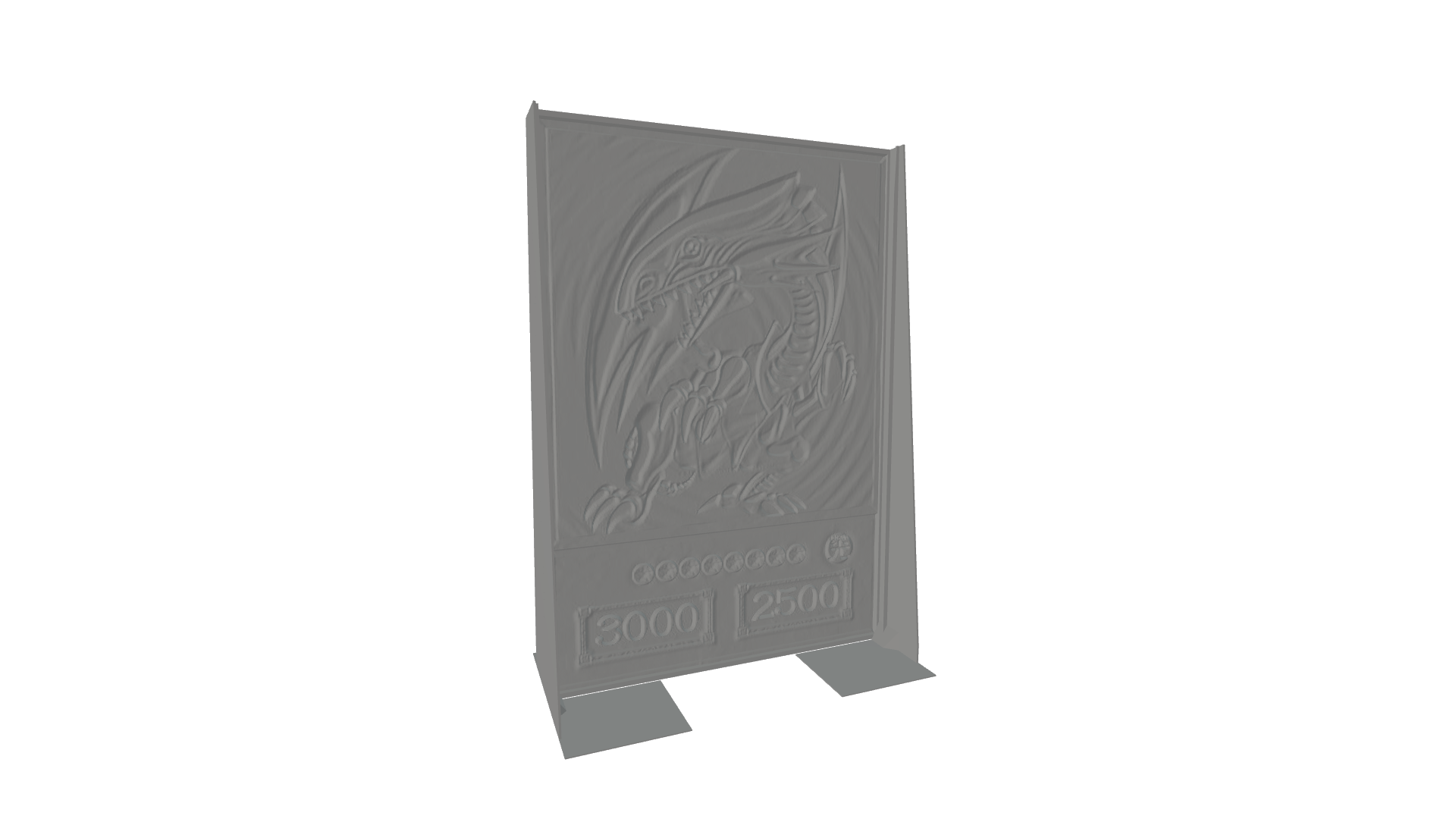 Blue Eyes White Dragon Lithophane