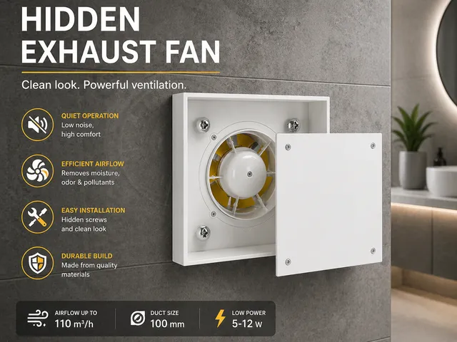 Hidden Tile Mount Exhaust Fan (100mm Modular Vent)