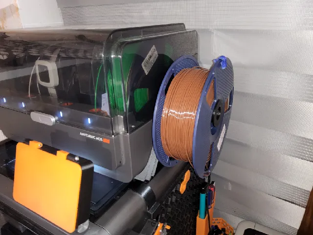 Uchwyt na dodatkową szpule filamentu, additional filament holder, Anycubic S1 pod ACE PRO