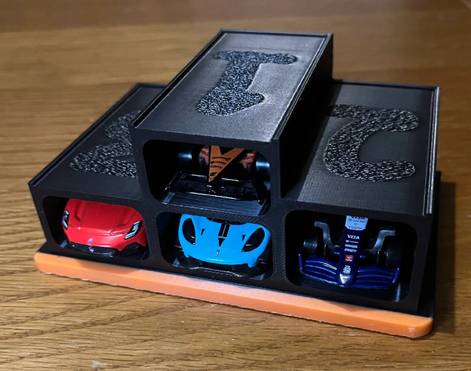 Tri-Level Toy Car Podium - 1/64 Matchbox Hot Wheels etc