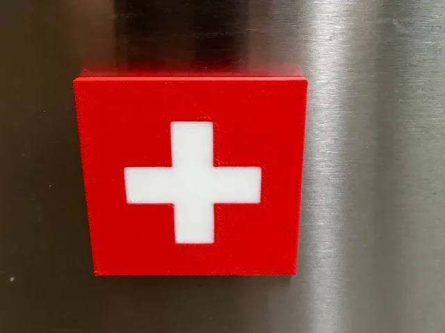 MagFlag: Switzerland Flag Fridge Magnet Multicolor with SVG