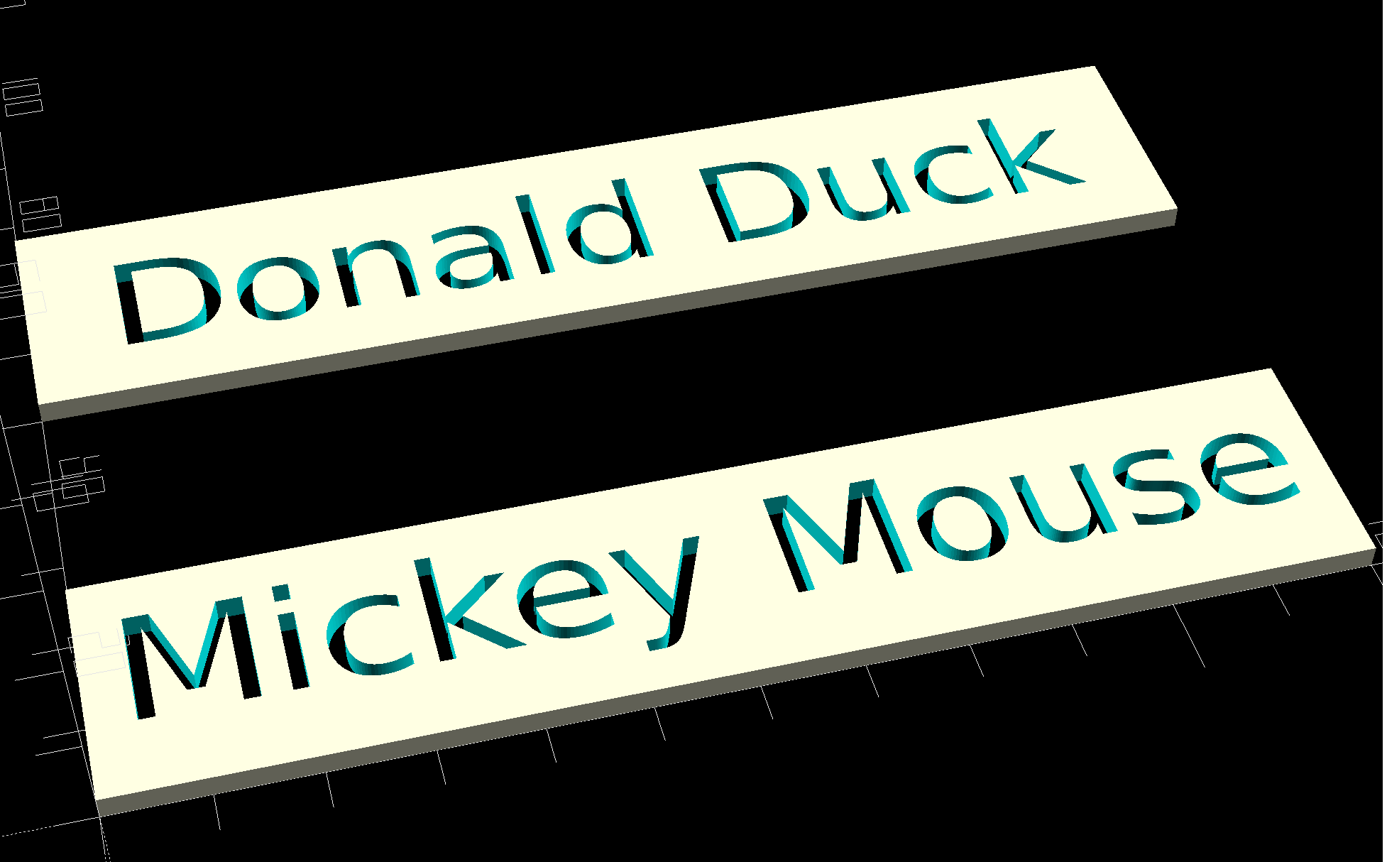 Nameplate for apartment mailboxes (parametric) — miniatura 3
