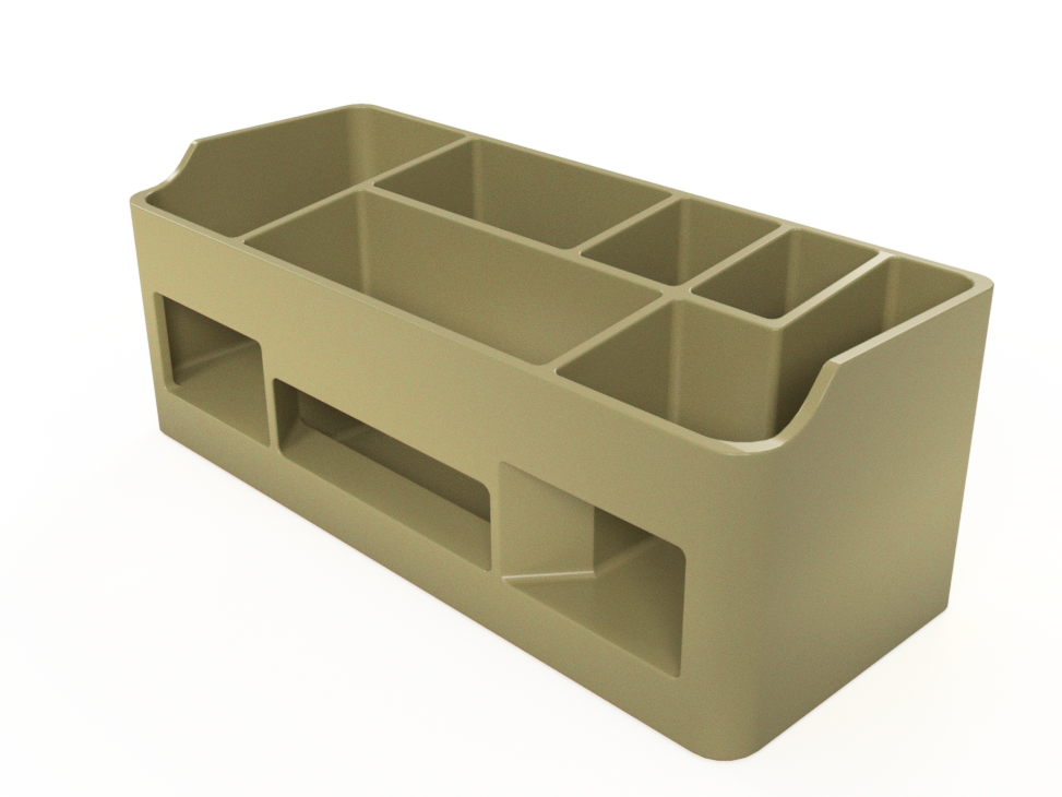 Minimalist Desk Organizer – Multi-Compartment Storage for Pens, Tools & Accessories