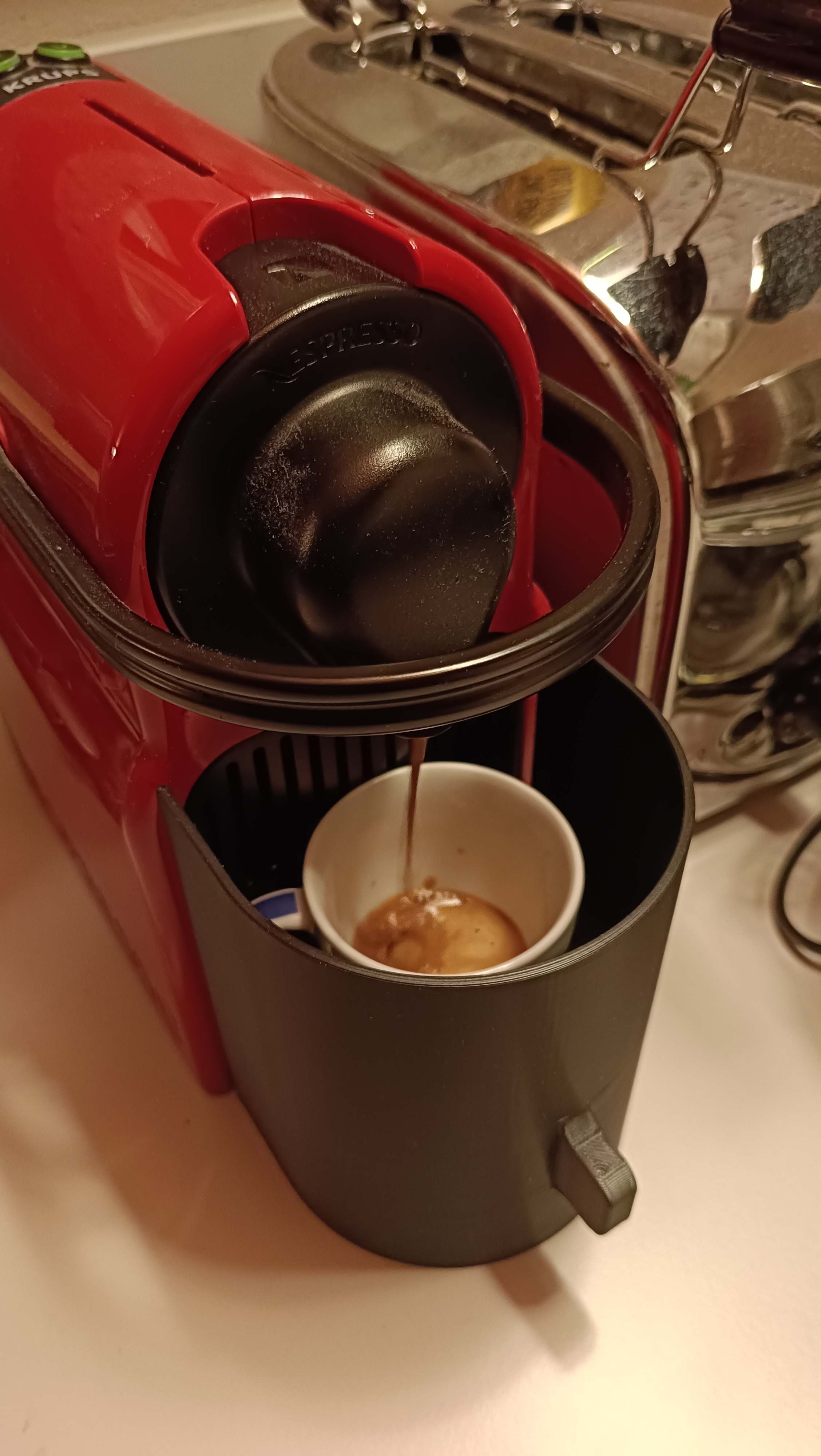 Nespresso Krusp protection from coffee splashes