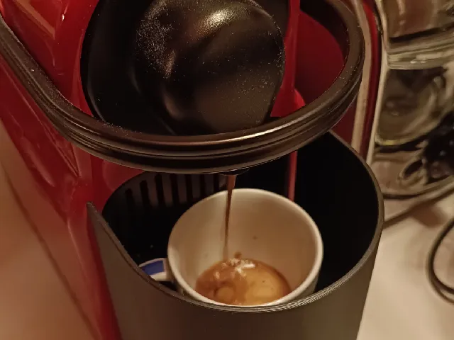Nespresso Krusp protection from coffee splashes