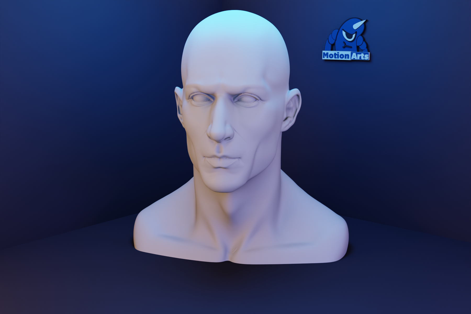 Realistic Male Bust