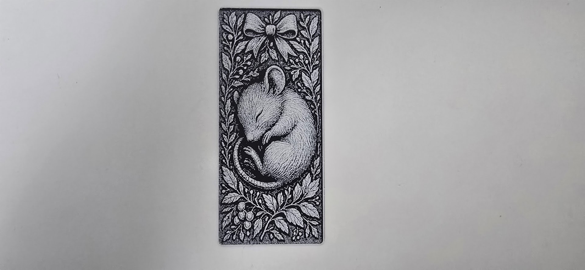 Majestic Sleeping Mouse Bookmark