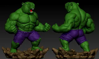 Capybara Hulk Smash