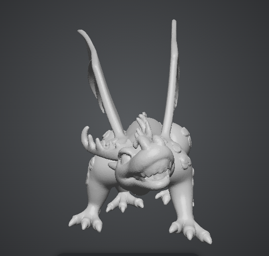 Miniatura 2 do modelo 3D Drago verde