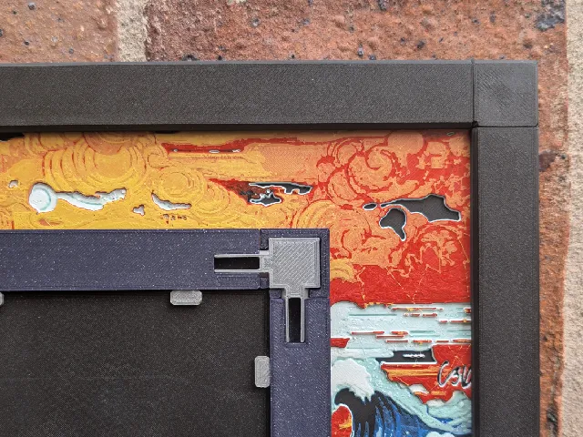Modular frame for hueforge - with wall mount