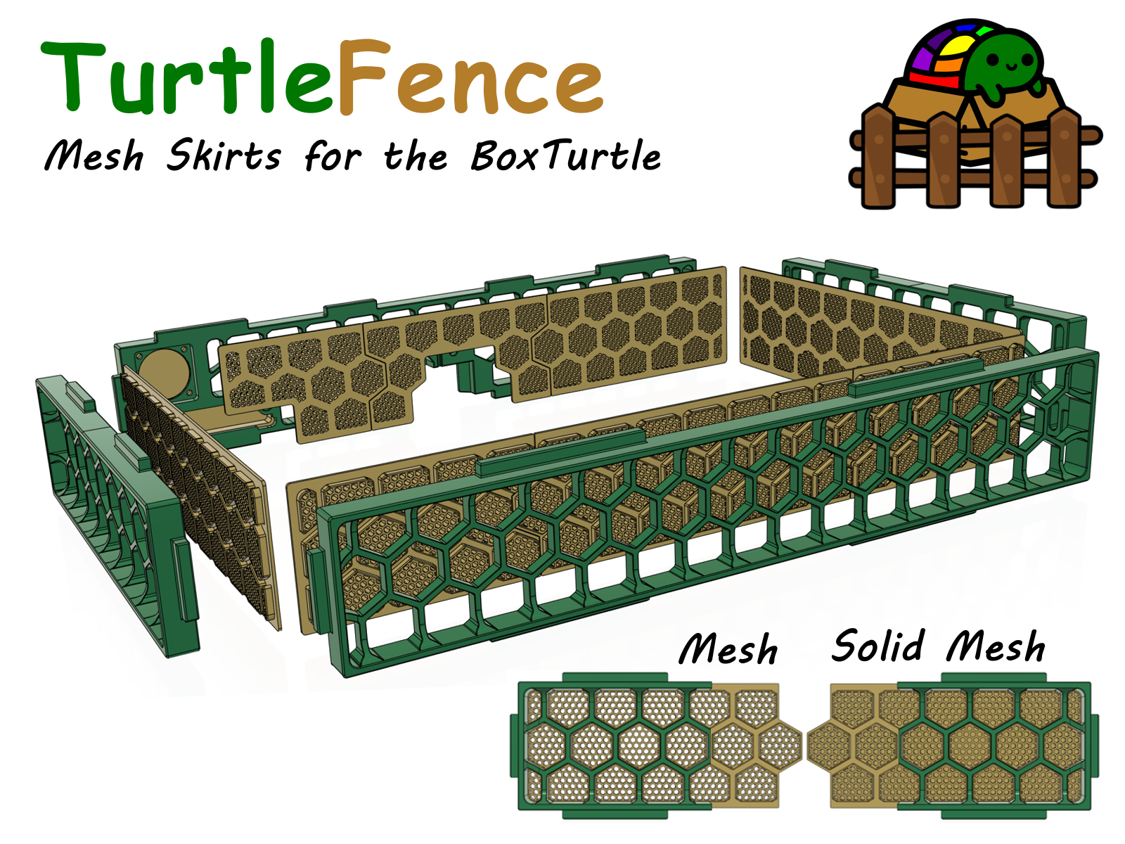 TurtleFence - Mesh Skirts for BoxTurtle