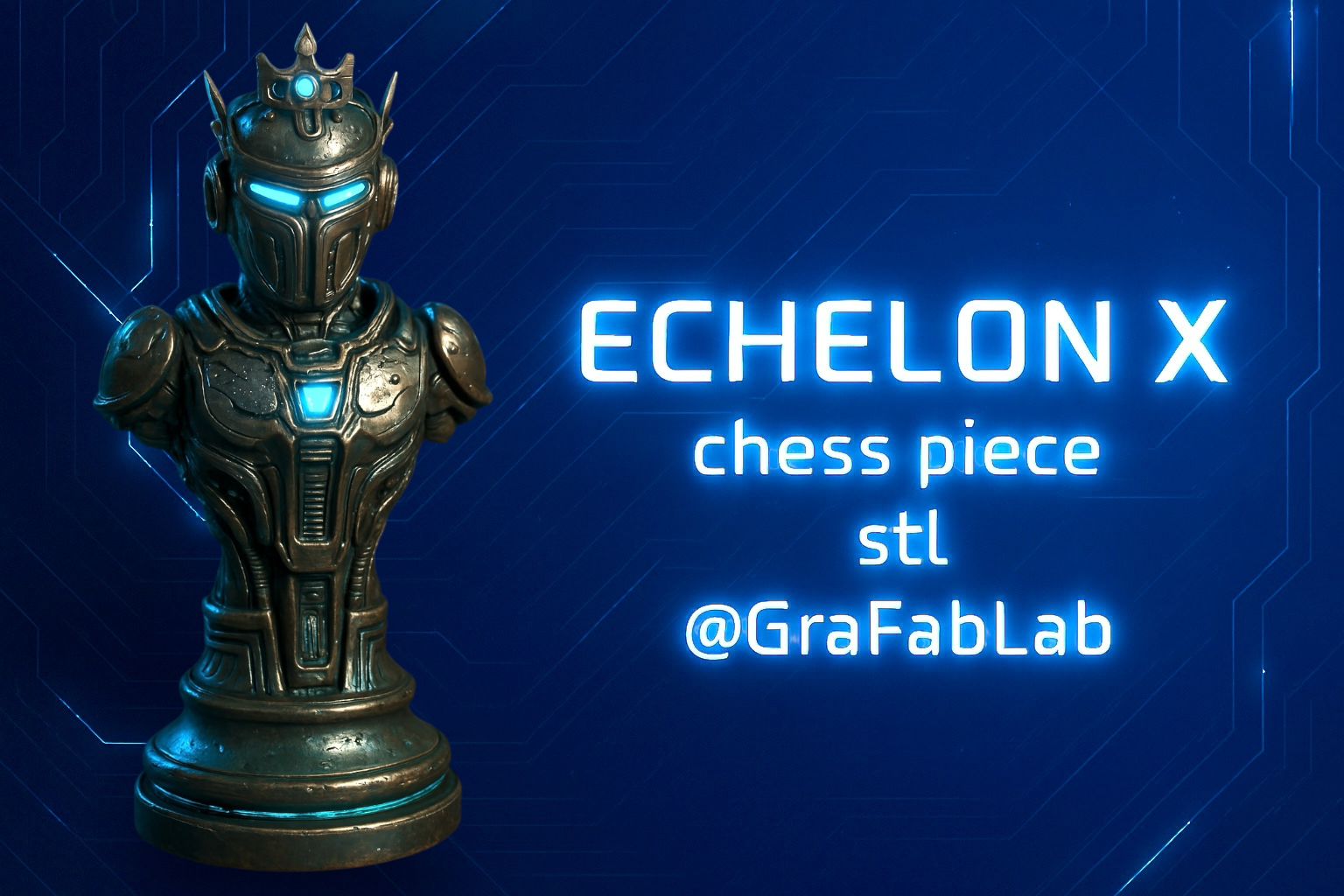 Echelon X "King" - chess piece