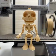 Jolly Skeleton – Articulated, Bouncy, Flexi, Rattly, 3D Printable Fun Buddy