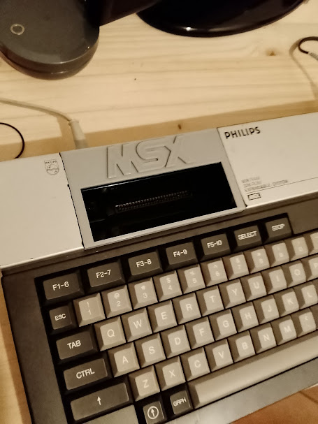 MSX Philips VG8020 Slot cover with cartride holes