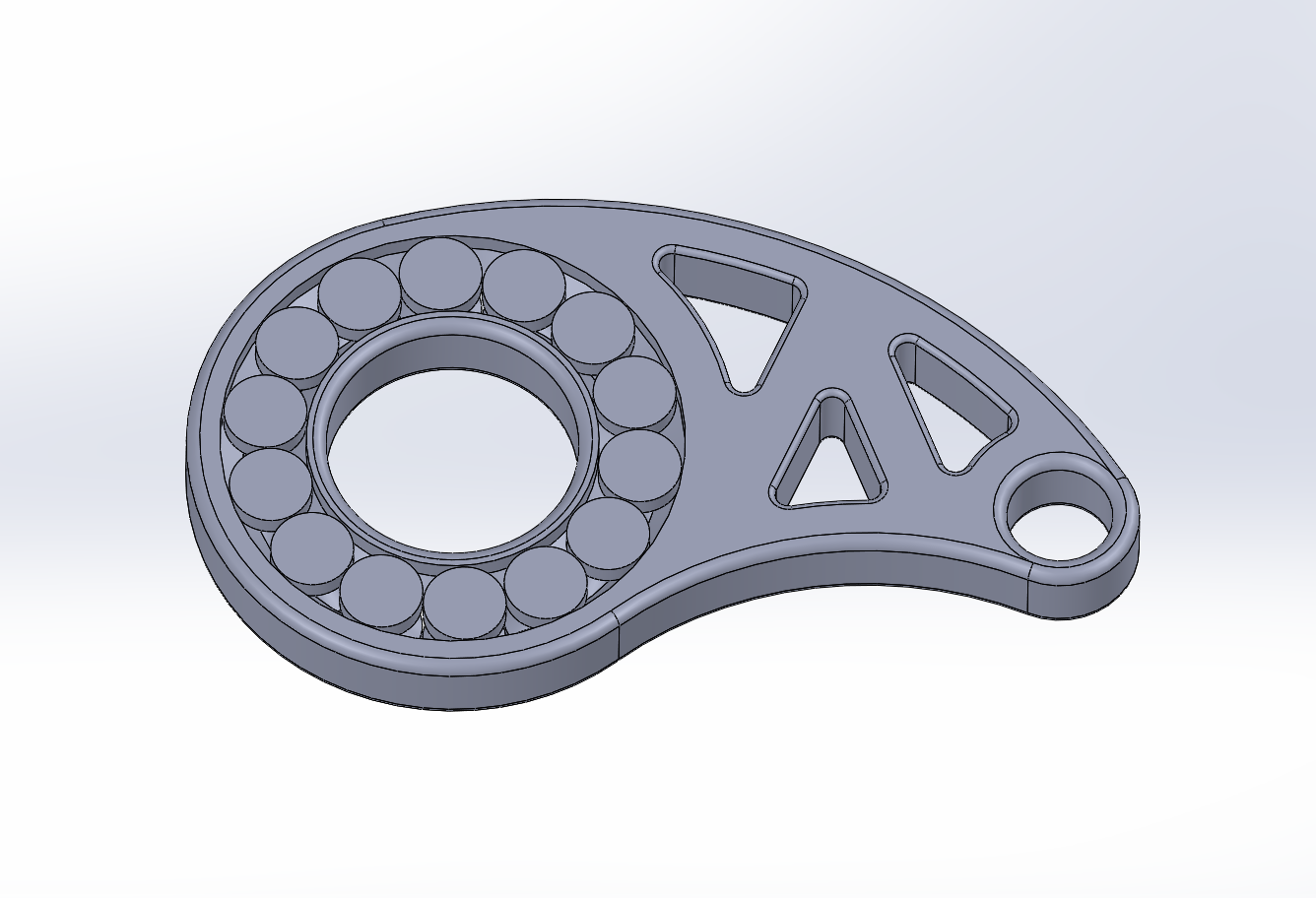 Miniatura 3 do modelo 3D Keychain Spinner
