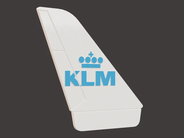 KLM Royal Dutch Airlines - Airplane Tail coaster, keychain