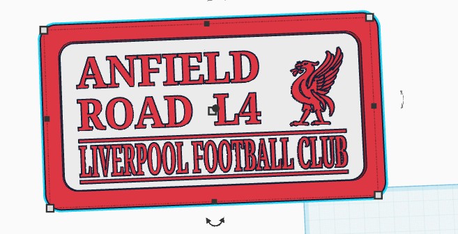 Liverpool football club wall plaque