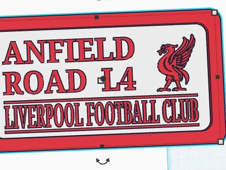 Liverpool football club wall plaque