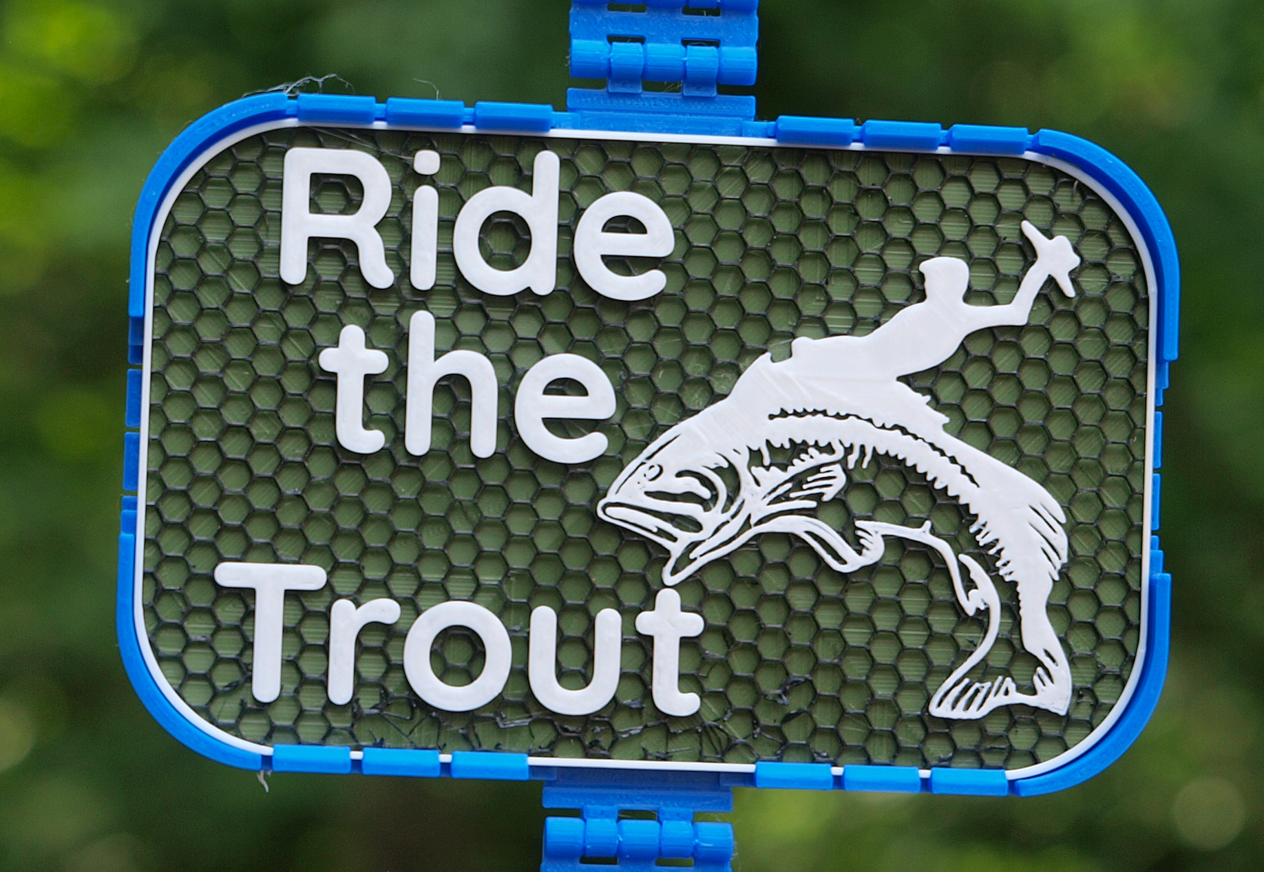 Ride the Trout sign