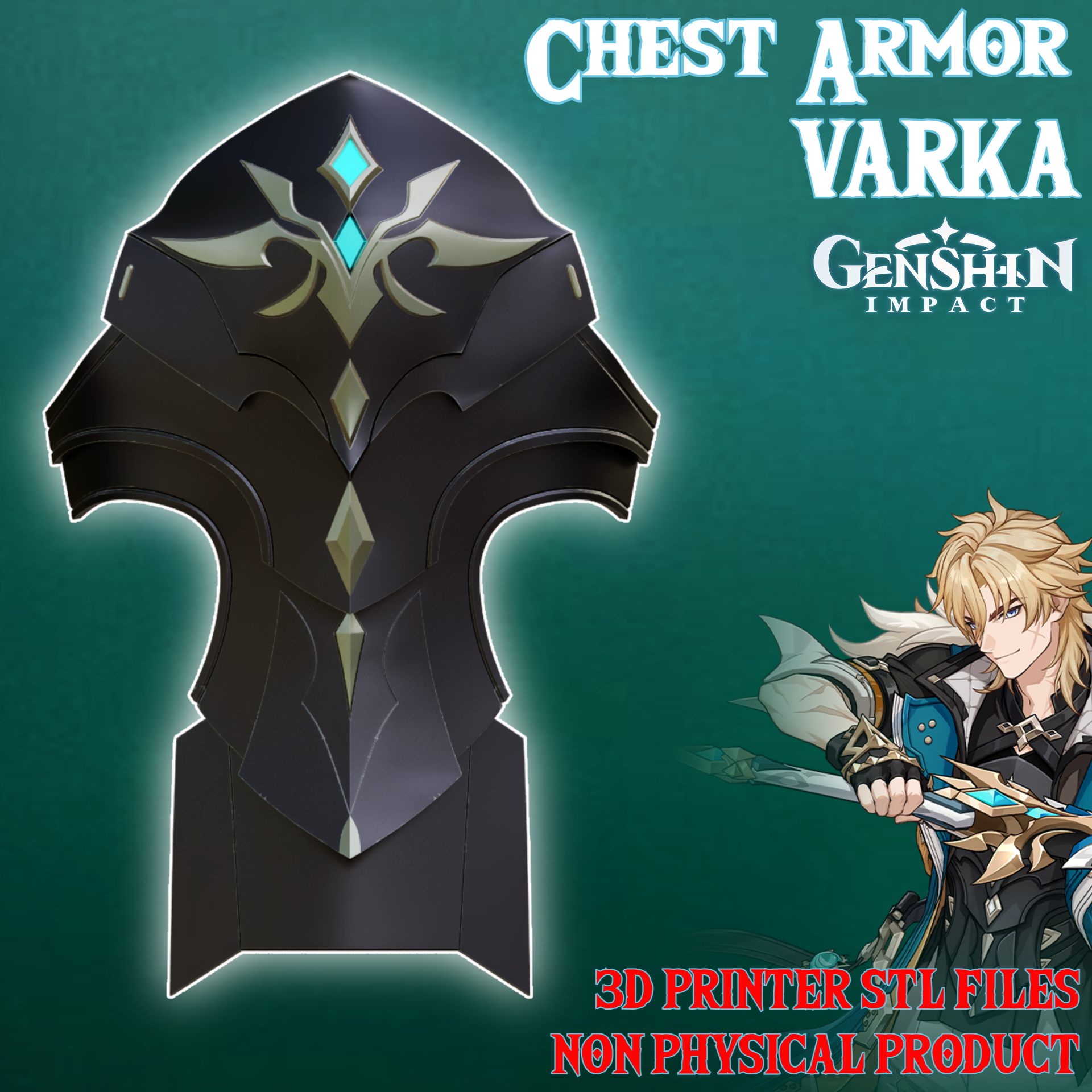 Varka Cosplay Chest Armor Outfit Genshin Impact
