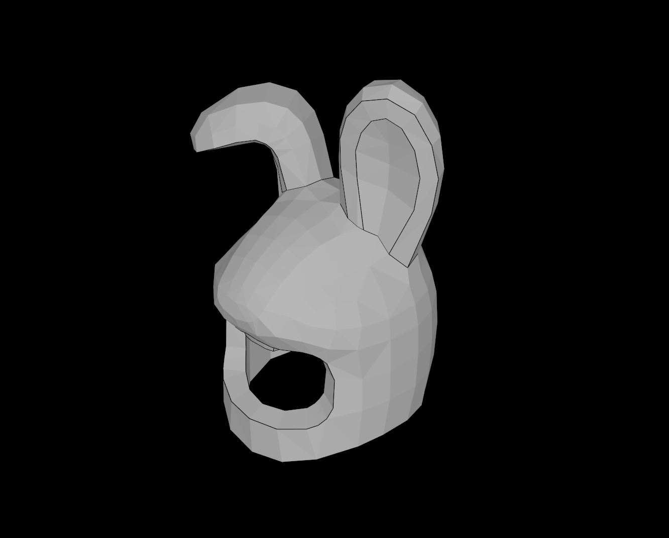 Lego Compatible (7715.dat) Minifig Headgear Head Cover Costume Rabbit